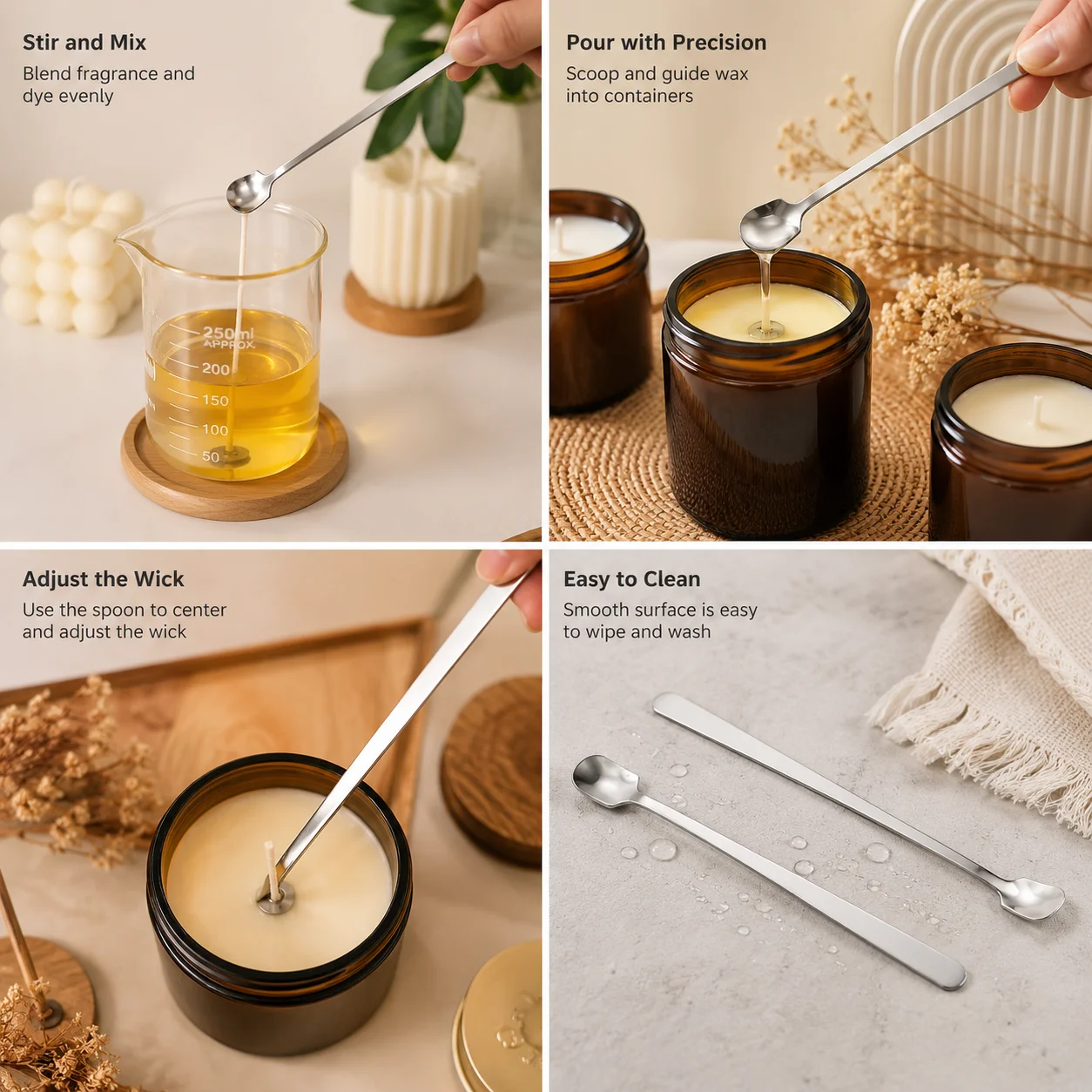 1/2 STUKS RVS Kaarsenmaak Lepe - Candle Supplies Kit recensie en prijs